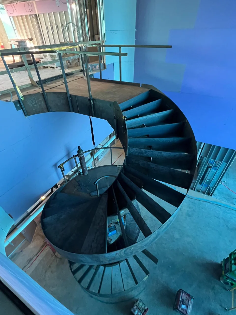 Staircase during construction