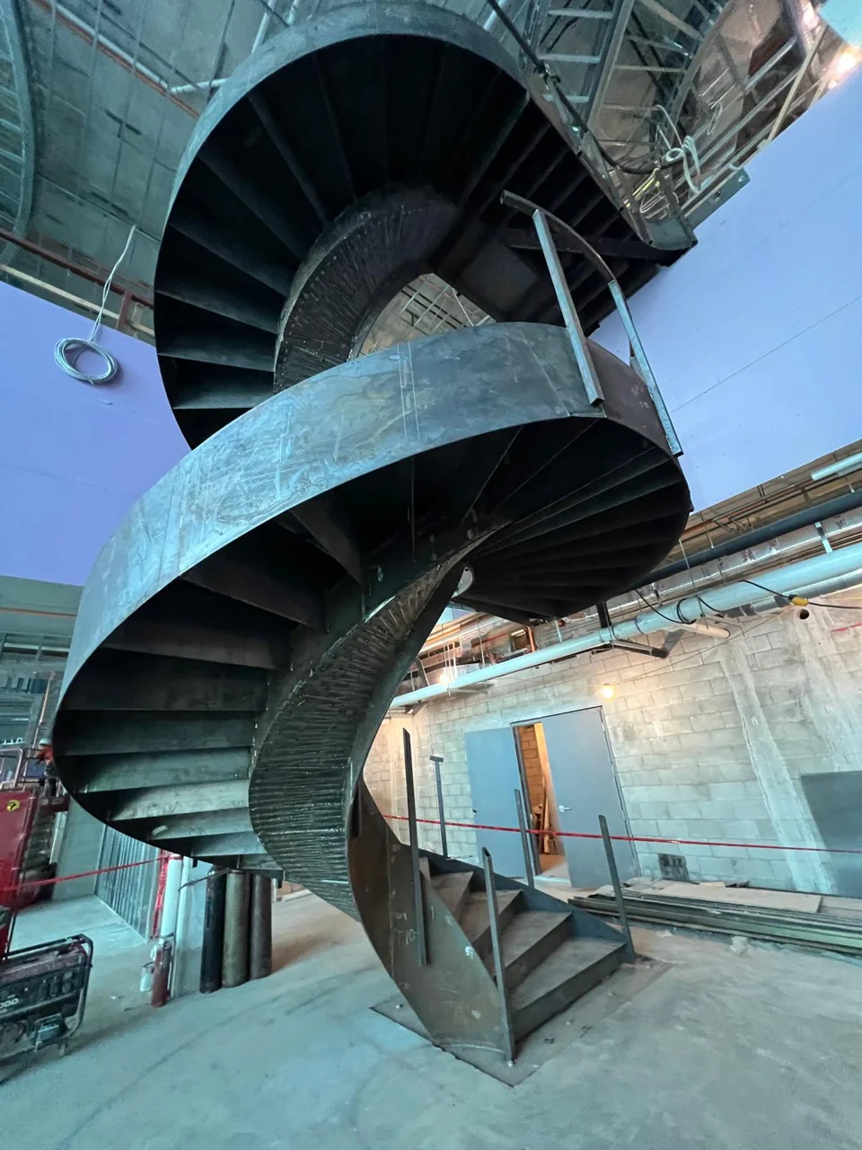 Work-in-progress stair assembly