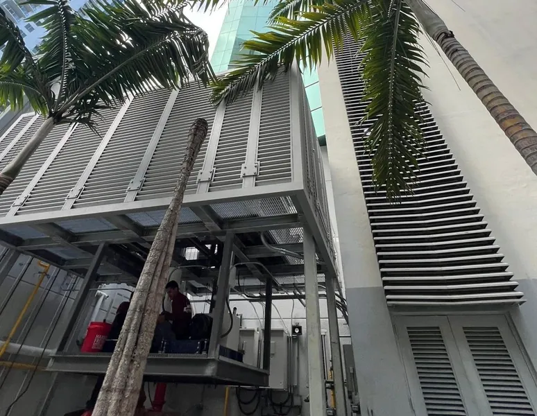 Custom louvers and railings - Claudie at 1101 Brickell Ave, Miami FL