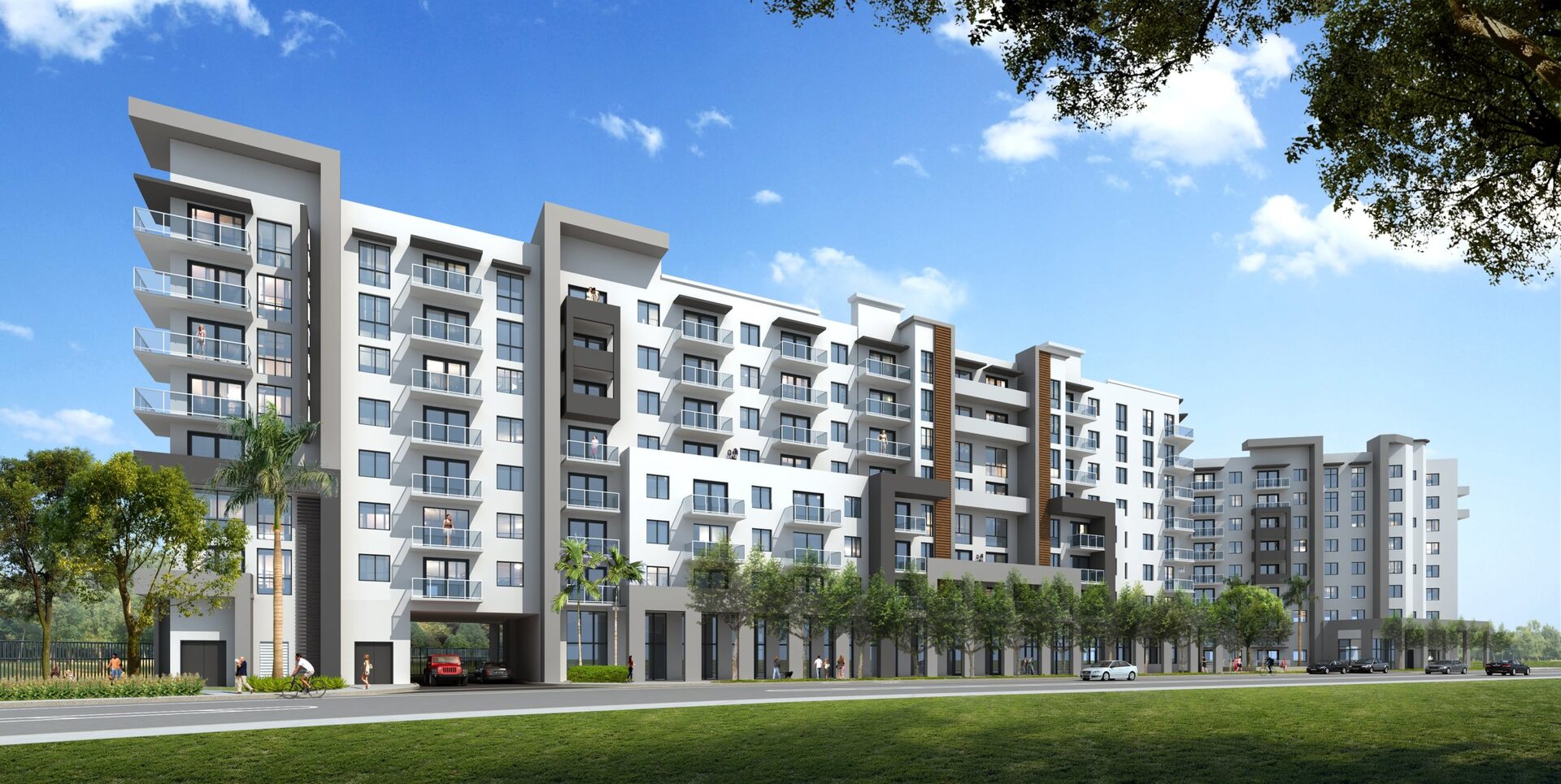Street-view rendering - Avida Aventura Apartments, Aventura FL