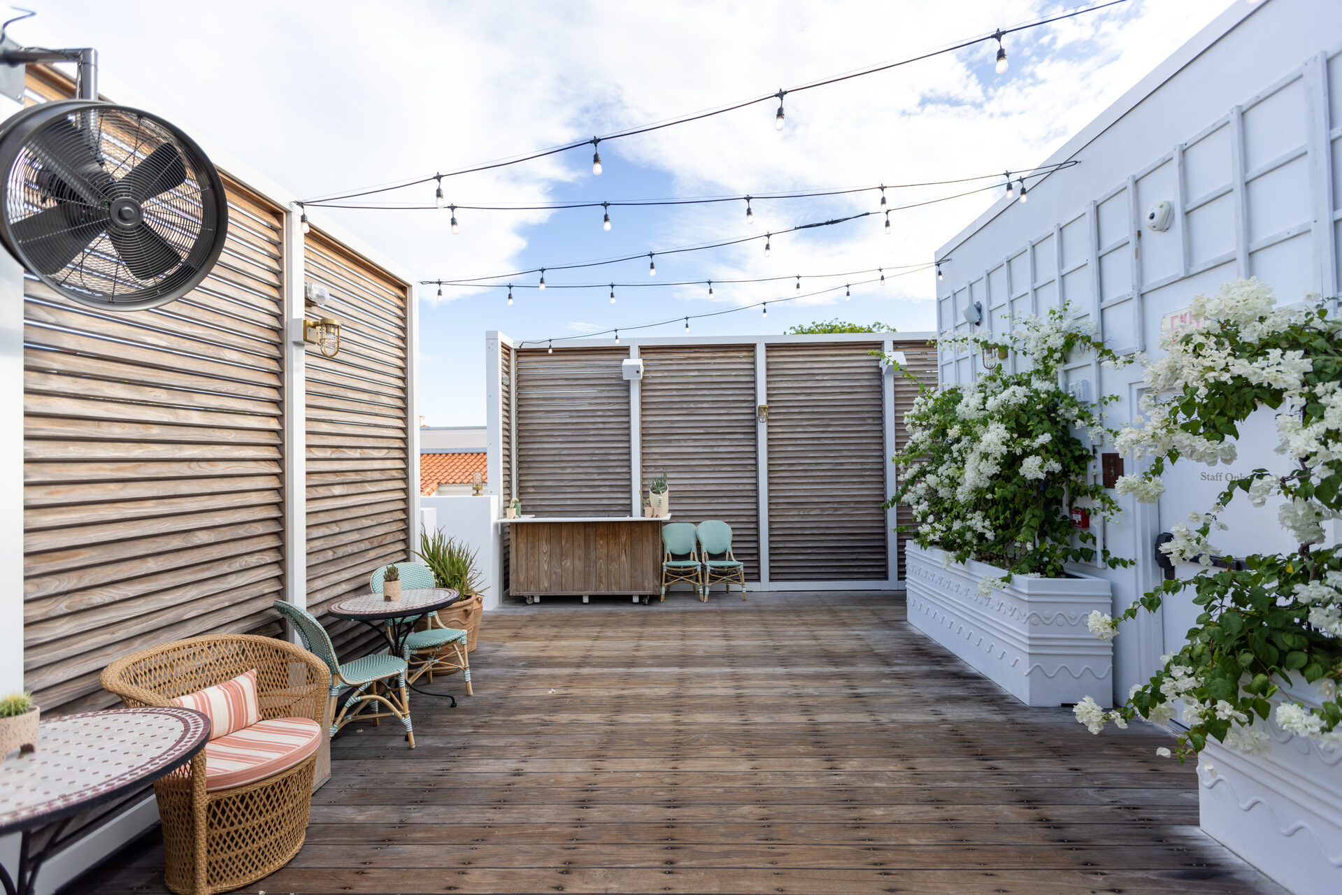 The Esme Hotel rooftop pergola and louvers