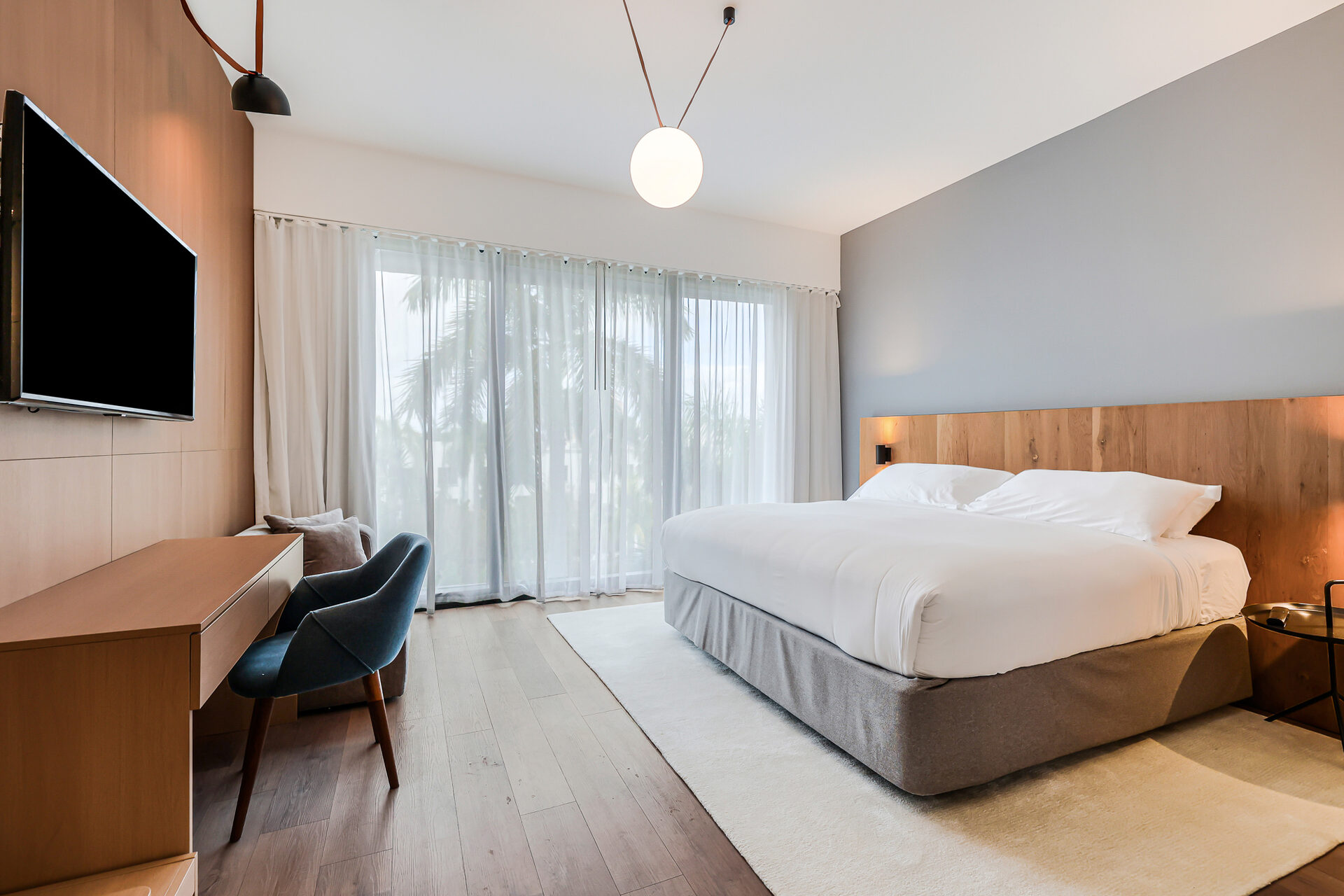 Deluxe King Room interior finish - The March Hotel