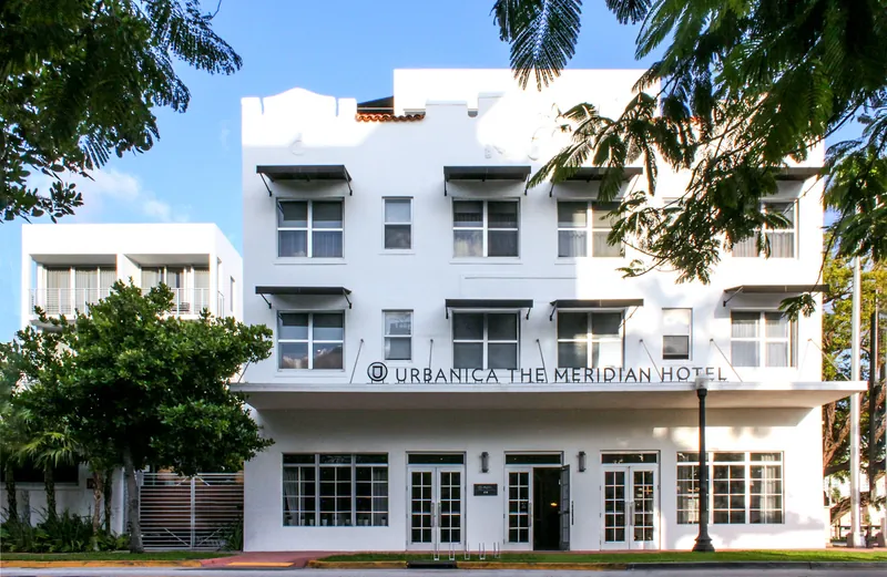 Decorative louvers and stainless steel cable railings - Meridian Hotel, Miami Beach FL