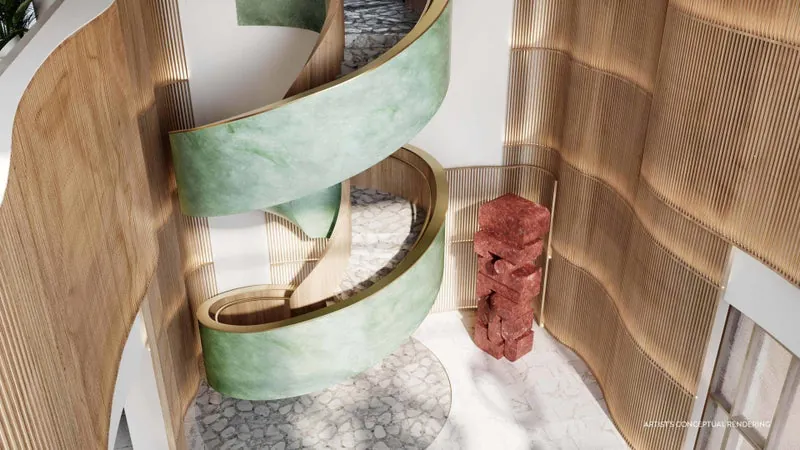 Custom spiral staircase fabrication - Casamar Pompano Beach FL